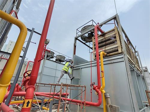 冷卻塔的噪聲及解決辦法(焦作全鋼冷卻塔噪聲處理)